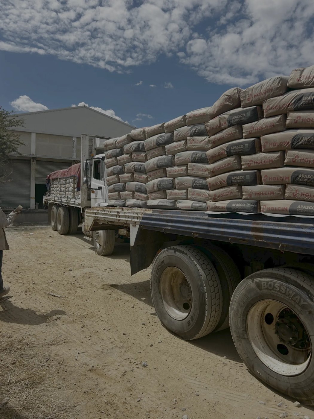 Camión con cemento llegando a Santo Domingo Albarradas, Oaxaca, 2025